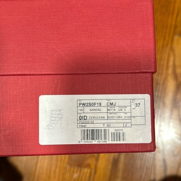 NEW - Valentino Blue Stud Heels - Picture 11 of 16